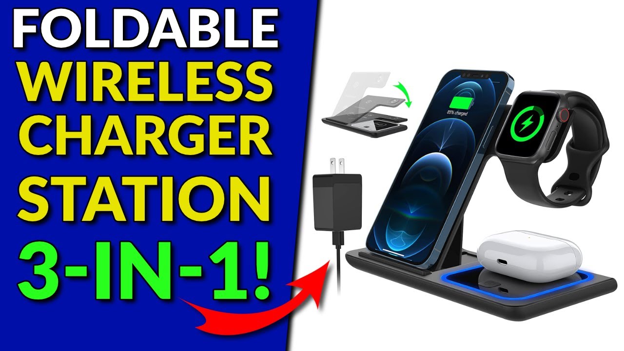 4 in 1 foldable wireless charger station